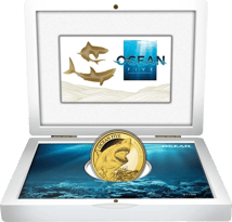 2 Unze Gold Ocean Five Weißer Hai 2022 PP (Auflage: 50 | Polierte Platte | Zertifikat Nr. 50)