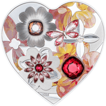 20g Silber Brilliant Love Blossom 2026 (Auflage: 2.026 | Kristalle | Polierte Platte)