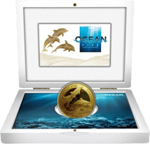 5 Unze Gold Ocean Five Delfin 2021 PP (Auflage: 33 | Polierte Platte | Zertifikat Nr. 1)