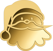Gold Nikolaus Shaped Coin
