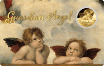 Gold Schutzengel Münze