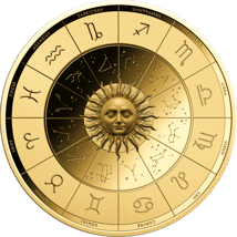 Gold Sternzeichen Jungfrau Münze