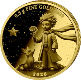 0,5g Gold Kleiner Prinz 2026 (Auflage: 5.000 | Polierte Platte)