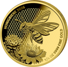 1/4 Unze Gold Honigbiene 2026 (Auflage: 299 | Polierte Platte)