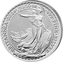 1/10 Unze Silber Britannia 2026