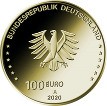 1/2 Unze Gold 100 Euro 2020 Einigkeit (Buchstabe: A | Auflage: 175.000)