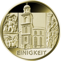 1/2 Unze Gold 100 Euro 2020 Einigkeit (Buchstabe: A | Auflage: 175.000)