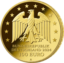 1/2 Unze Gold 100 Euro Der zerbrochene Krug - Kleist 2024 (Buchstabe: A | Auflage: 18.000)