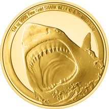 1/4 Unze Gold Weißer Hai 2024 PP (Auflage: 100 | Polierte Platte)