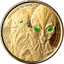 1 Unze Gold Ghana Alien 2023 (Auflage: 100)