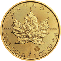 1 Unze Gold Maple Leaf 2018