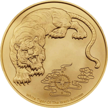 1 Unze Gold Samoa Four Guardians White Tiger 2023 (Auflage: 100)