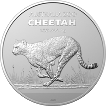 1 Unze Silber Australien Zoo Gepard 2021 (Auflage: 25.000)