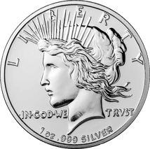 1 Unze Silber Peace Dollar