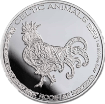 1 Unze Silber Celtic Animals Hahn 2022 (Auflage: 5.000)