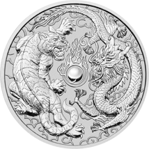 1 Unze Silber Dragon & Tiger 2018 (Auflage: 50.000)