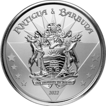 1 Unze Silber EC8 Antigua & Barbuda Coat of Arms 2022 (Auflage: 25.000)