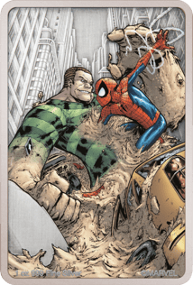 1 Unze Silber Sandman Spider Man Villains 2024 (Auflage: 2.000 | Antik Finish)