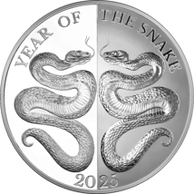 1 Unze Silber Mirror Snake 2024 (Auflage: 500 | Polierte Platte)