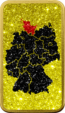 1 Unze Silberbarren Schleswig-Holstein (Auflage: 100 | teilvergoldet)