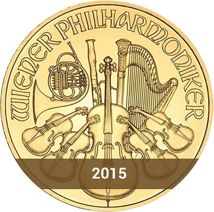 1 Unze Wiener Philharmoniker Gold 2015