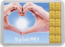10 g Goldbarren "Für eine goldene Zukunft" (Kippbild)