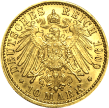 10 Mark Preußen Wilhelm II Goldmünze