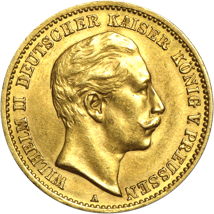 10 Mark Preußen Wilhelm II Goldmünze