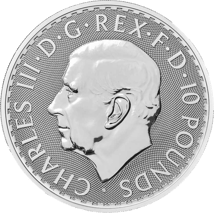10 Unze Silber Britannia 2024 Charles III.