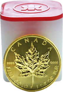 10 x 1 Unze Gold Maple Leaf 2015