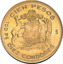 100 Chilenische Peso Gold