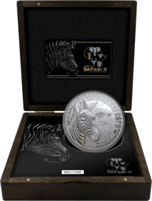1kg Silber African Safari II Zebra 2022 PP (Auflage: 100 | Polierte Platte)