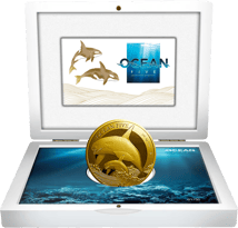 2 Unze Gold Ocean Five Orca 2024 PP  (Auflage: 50 | Polierte Platte)