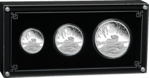 3 Münzen Silber Set Lunar III Schlange 2025 (Auflage: 1.000 | Polierte Platte)