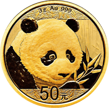 3g Gold China Panda 2018