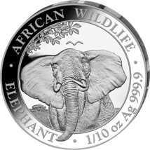 Silber Somalia Elefant First Struck Set 2021 (Auflage: 300 Stück | 7 Münzen)