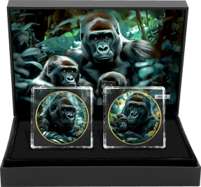 Gorilla Silber Set 2024 (Auflage: 50 | teilvergoldet)