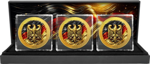 Goldenes Deutschland Silber Set 2024 (Auflage: 50 | teilvergoldet)