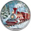 1 Unze Silber American Eagle Christmas Train 2024 (Auflage: 2.024)