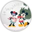 1 Unze Silber Disney Mickey und Minnie Weihnachtsgrüße 2024 ( Auflage: 2.024 | Polierte Platte)