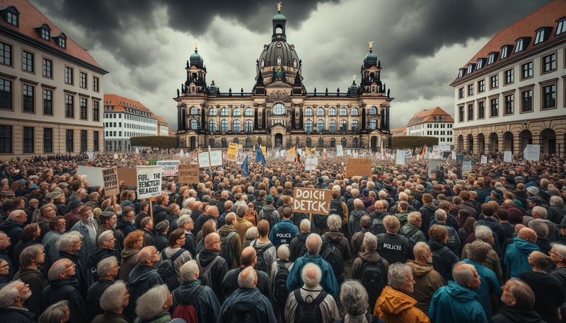 Linke Proteste gegen AfD-Wahlerfolge in Ostdeutschland